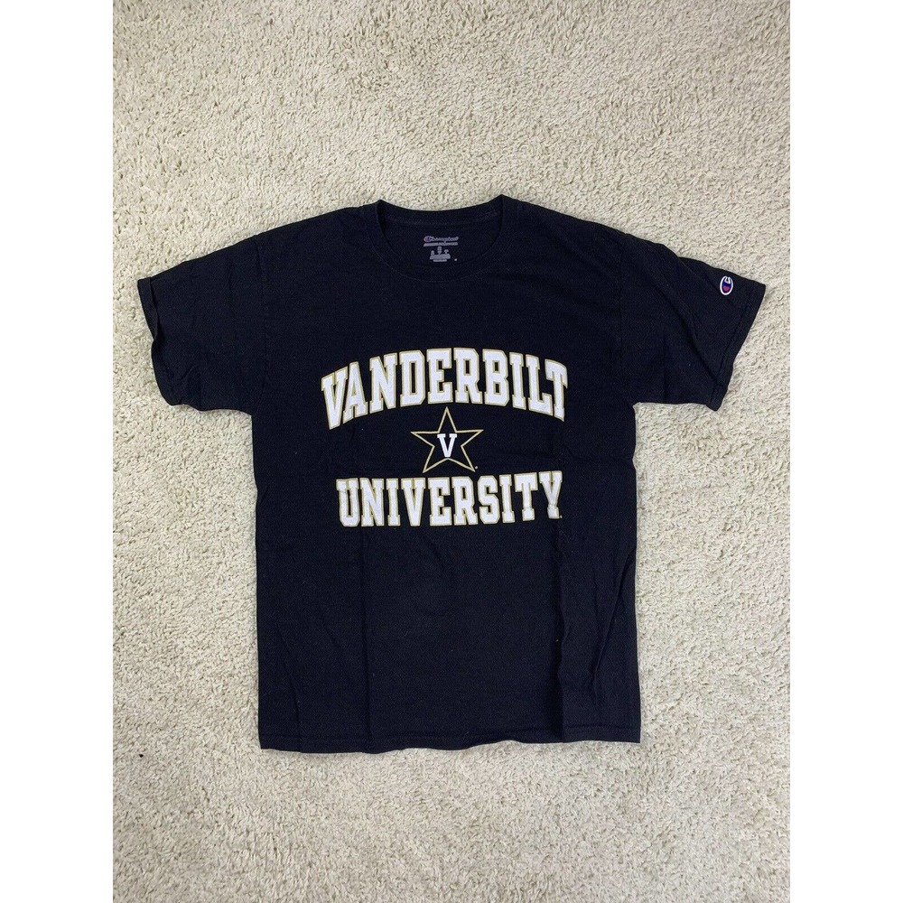 Champions Mens Black Graphic T Shirt - Vanderbilt University - Size M
